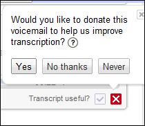 Google Wants Garbled Voice Mails for QC